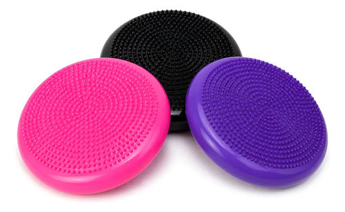 Pack X3 Disco De Equilibrio Massage Pillow 30 Cm Pilates Surtido