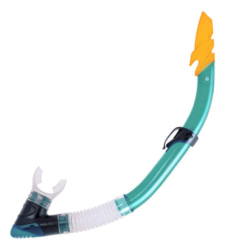 Set Snorkel Hydro Mascara Adulto Buceo Natacion Antifog Kit Turquesa