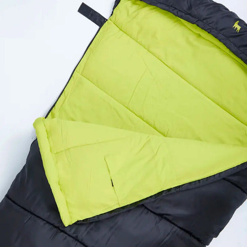 Bolsa De Dormir Hawapi Qiwa -5°c A 5°c Camping Individual Negro