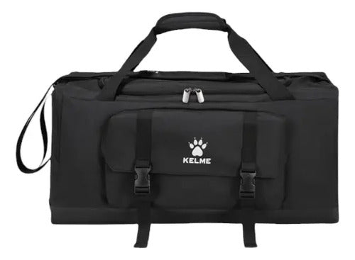 Bolso Deportivo Kelme De Poliéster, Negro, Con Correa Ajustable Liso