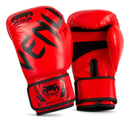 Guantes Boxeo Entrenamiento Premium Alta Protección Velcro 12oz Rojo
