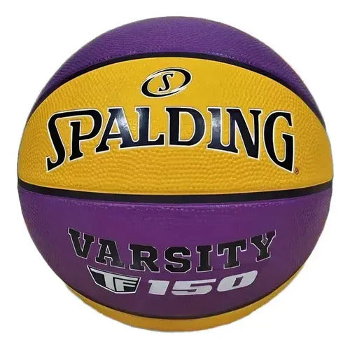 Pelota Básquet Spalding Varsity Violeta/ama N°7 Mmsports Amarillo