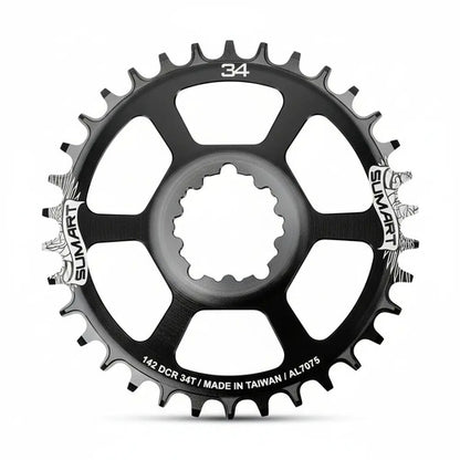 Monoplato Bicicleta 148mm 12 Velocidades Dcr148-34t - Sumart Negro