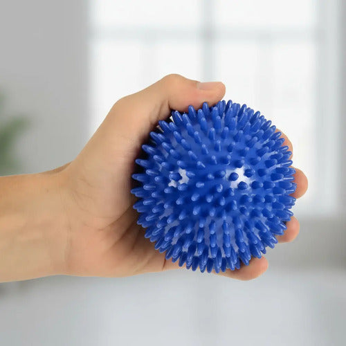 Pelota Ejercitadora Con Pinchos 17 Cm Pack X5 Masaje Surtido