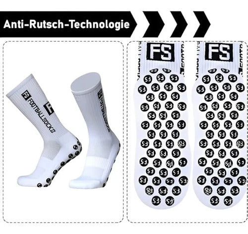 Medias Antideslizantes Fs Mmsports Blanco S