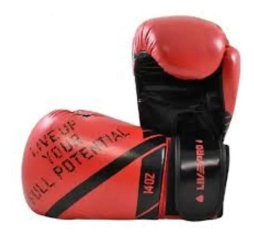 Guante De Boxeo 14oz Box Livepro 14oz Rojo
