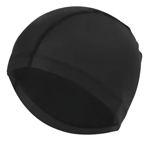 Gorra De Tela Para Natacion Negro Único