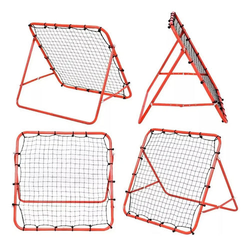 Arco Rebotador Pelota P/ Entrenamiento Futbol Pro Mmsports Rojo