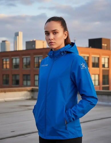 Campera De Lluvia Deportiva Kelme C/capucha Y Cierres M&m