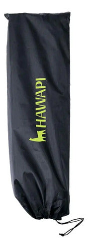 Mesa Camping Hawapi Plegable Portátil Compacta 34x40 Calidad Negro Y Verde Limón