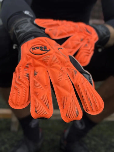 Guante Arquero Rg Profesional Aegix 2526 Mmsports Naranja 9