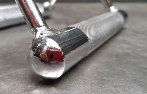 Agarradera Tipo D Doble Para Polea 1,8 Kg Fitness