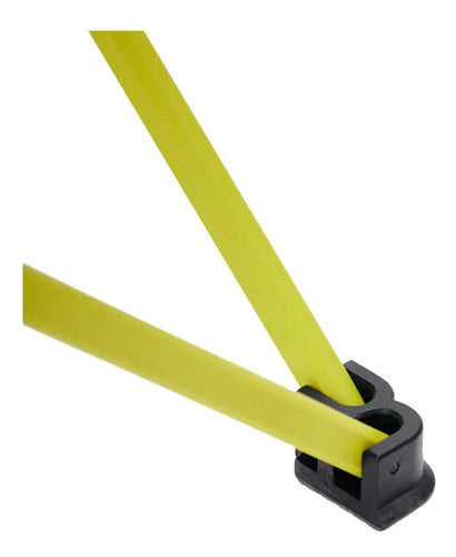 Mesa Camping Hawapi Plegable Portátil Compacta 34x40 Calidad Negro Y Verde Limón