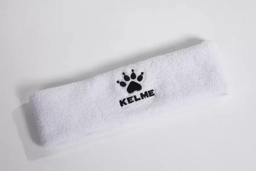 Vincha Deportiva Kelme Tela Toalla Blanco Liso