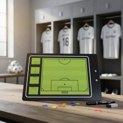 Pizarra Táctica Fútbol Completa Fichas, Marcador Y Borrador Verde