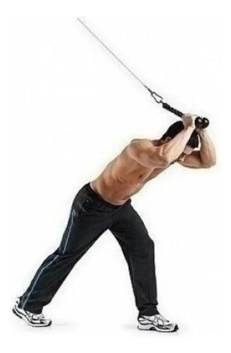 Soga Triceps Doble Agarre Importada N12 Rhino