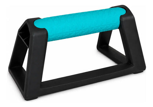 Par Barras Push Up Calistenia Fitness Antideslizantes Pro Turquesa