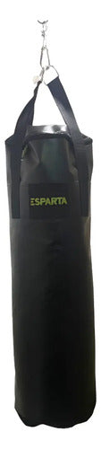 Bolsa De Boxeo En Cuerina 1.50m Línea Pro Rellena Esparta