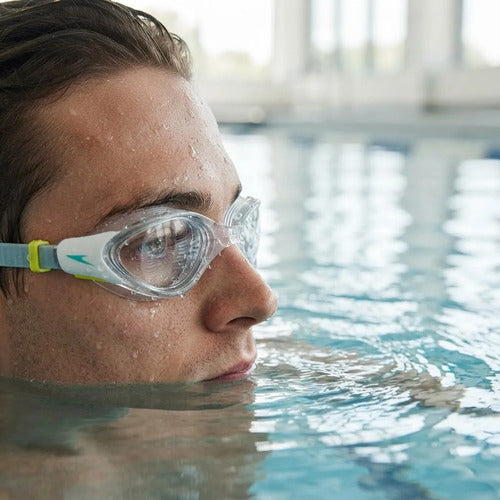 Lentes Natación Speedo Biofuse 2.0 Dama Mmsports Transparente/blanco