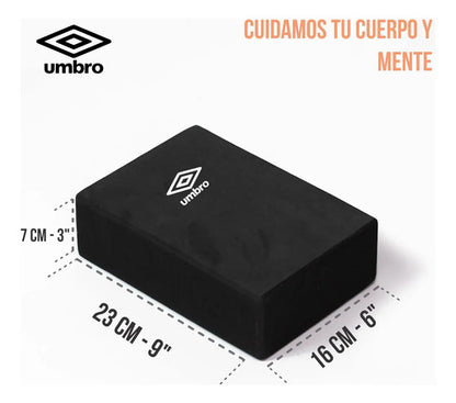 Ladrillo Yoga Umbro Pro Bloque De Goma Eva Pilates Mmsports