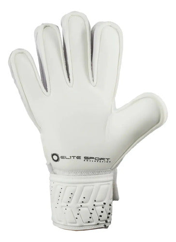 Guantes De Arquero Niños Elite Sport Warrior Blancos Color Blanco Talle 3