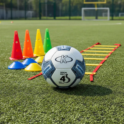 Set Conos Entrenamiento Fútbol Pelota N°4 Escalera Y Platos Surtido