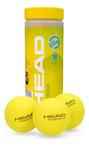 Pelota Head Frontenis Bote De 3 Pelotas Amarillo