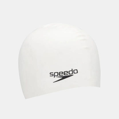 Gorro Natación Speedo Silicona Plain Flat Adulto Blanco Tamaño Único Liso Talle Único