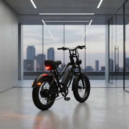 Bicicleta Eléctrica Killer Rodado 20 Fat Bike Luz Señaleros Negro L