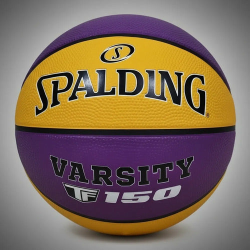 Pelota Básquet Spalding Varsity Violeta/ama N°7 Mmsports Amarillo