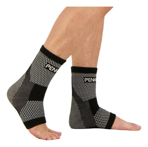 Tobillera Elastica Penalty Par Mmsports Negro