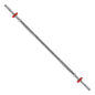 Barra Recta Body Pump 1.60m Para Pesas Con Mariposas Plateado