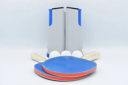 Kit Ping Pong Portatil 2 Paletas + Pelotas + Red Retráctil