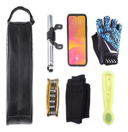 Bolso Estuche Bicicleta Ciclismo Impermeable Cuadro - Inbike Negro