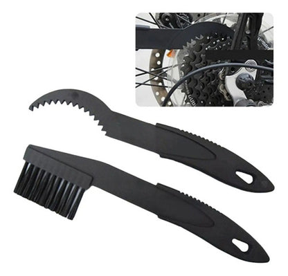 Cepillos Limpia Cadena Y Piñon Para Bicicletas O Motos Negro