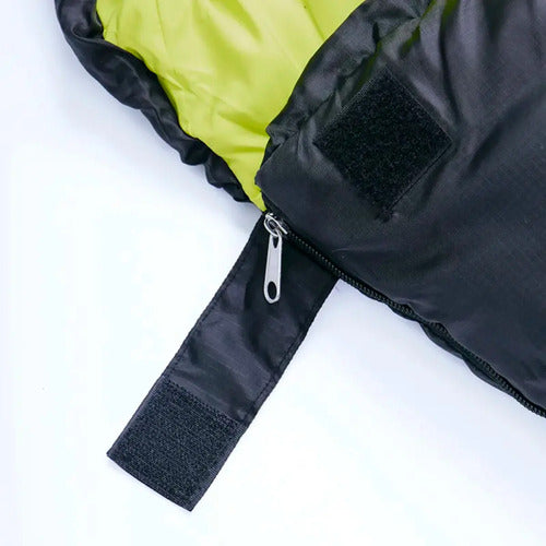 Bolsa De Dormir Hawapi Qiwa -5°c A 5°c Camping Individual Negro