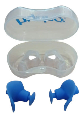 Tapones De Oído Hydro 2.0 Para Natación Con Estuche Color Azul