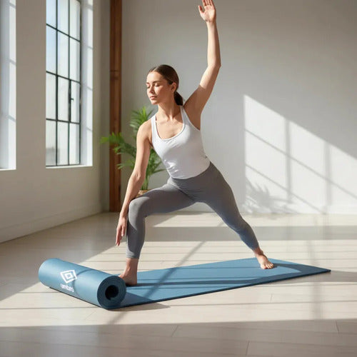 Mat De Yoga Umbro Yoga Mat Color Azul Piedra
