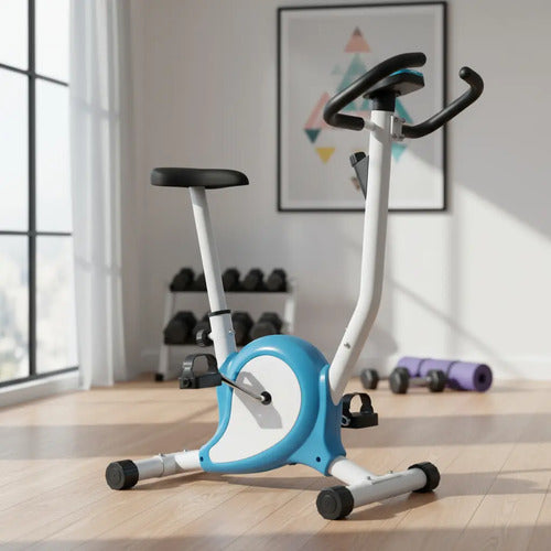 Bicicleta Fija Ergométrica Spinning Altura Regulable Knex Multicolor