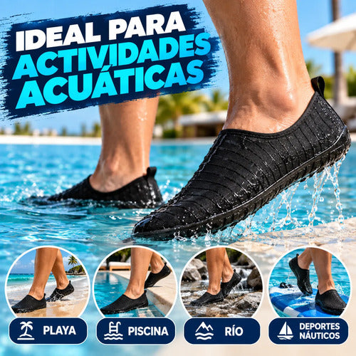 Zapatillas Acuáticas Unisex Antideslizantes Agua Y Playa