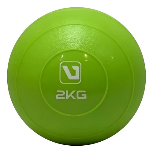 Pelota Blanda Medicinal Rehabilitación En Pvc 2kg - Arena Verde