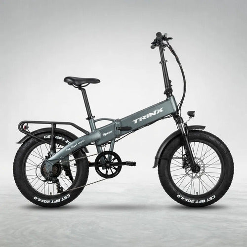 Bicicleta Trinx E-fat Spear Electrica 7 Velocidades Rod 20 Verde Mate 20