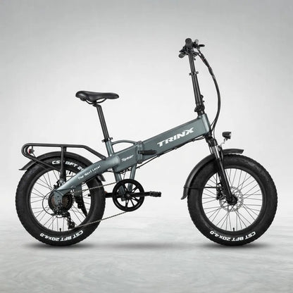 Bicicleta Trinx E-fat Spear Electrica 7 Velocidades Rod 20 Verde Mate 20
