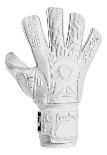 Guante De Arquero Elite Sport Solo White Pro Adulto Mmsports