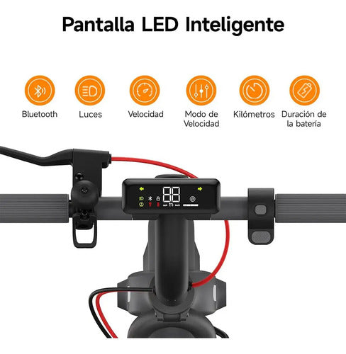 Scooter Eléctrico Navee V25 25km/h Patín Adultos Plegable Color Negro
