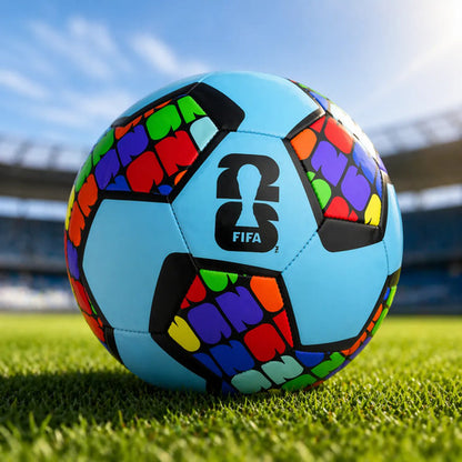 Pelota Fútbol N°5 Mundial 2026 Diseño Oficial Alta Calidad Celeste