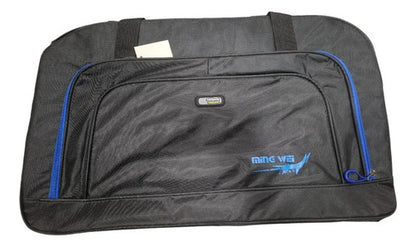 Bolso Deportivo Mingwei 6015 -negro/azul- 62*37*20 Cms Negro/azul Lisa
