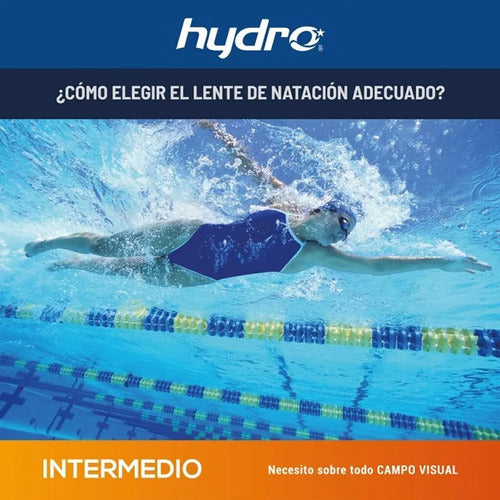 Lentes De Natación Hydro Unibody Negro Mmsports Negro