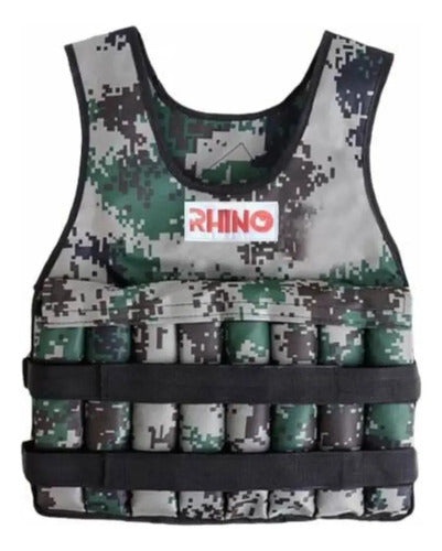 Chaleco Con Peso Ajustable Crossfit Fitness 15kg Rhino Negro
