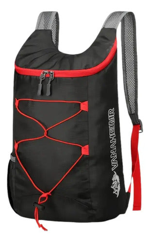 Mochila Deportiva Ultra Liviana Casual Para Viaje Camping Mm Negro Liso